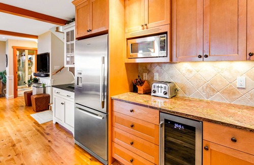 Langley House | Enchanting homes with ocean-view, firepit, hot tub, & washer/dryer