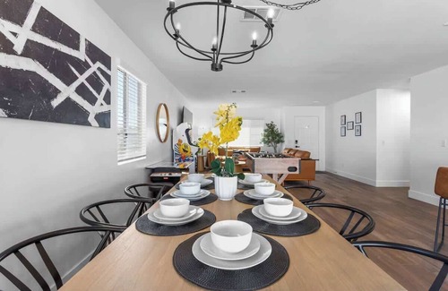North Las Vegas House | Endless Fun @ 5BR Oasis w/Pool, Spa, Arcade Games