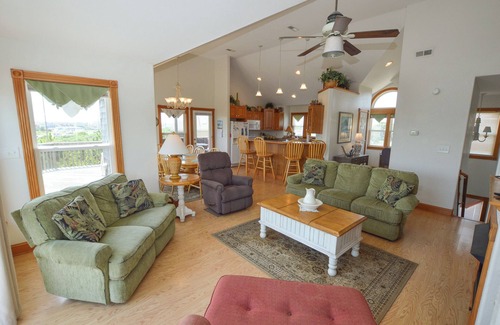 Nags Head House | Enjoy ocean views from this beautiful home, nestled in a quiet soundside community.
