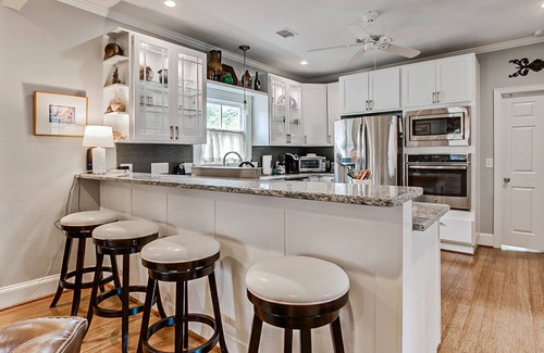 Old Irving Park House | Entire 2 bedroom house with open floor plan, porch and patio, close to shopping!