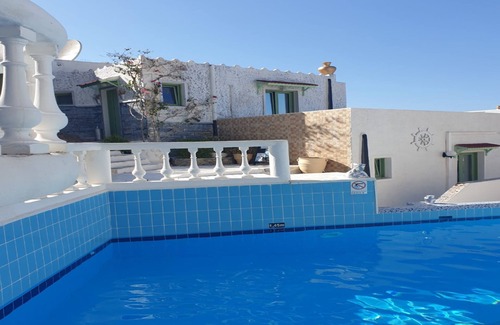 Piskopiano Apartment | Entire private Suite Sea Full View with balcony, shared pool and Air conditionin