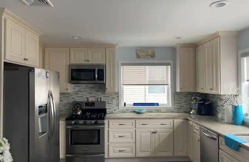 Dover Beaches North House | Entire spacious waterfront home, large bulkhead, walk to the beach!
