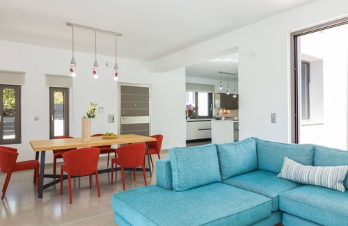 Panormos Villa | Eolia Iconic Villa, walking distance to Beach & Shops, Car Free Holiday