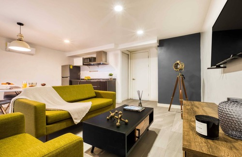 Centro Apartment | Epic Apt in Downtown Tijuana: Rooftop+Fire Pit, Gym, Lounge