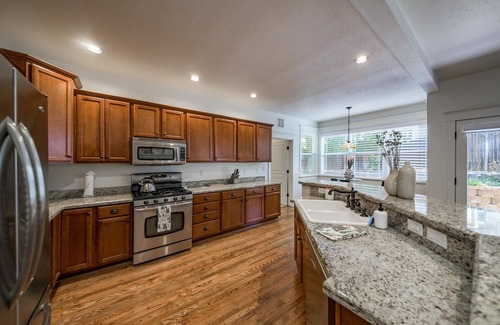Ponderosa Trails House | Escape to beautiful pines, trails, fully stocked game room, family fun.