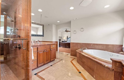 Lake Hodges House | Escondido Villa w/ Movie Theater, Garden, GameRoom
