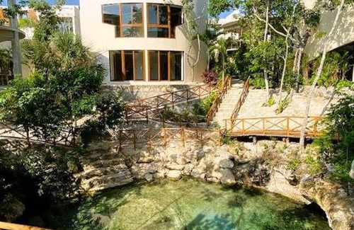 Tulum Apartment | Estudio con cocina, cenote, Spa, temazcal, zona de yoga, piscina y jacuzzi
