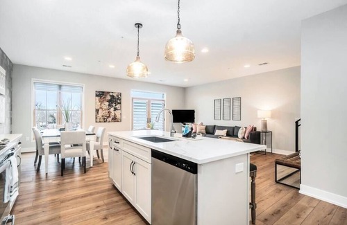 Holland Condo | Evelyn 202: Spacious Downtown Retreat with Private Deck & Balcony