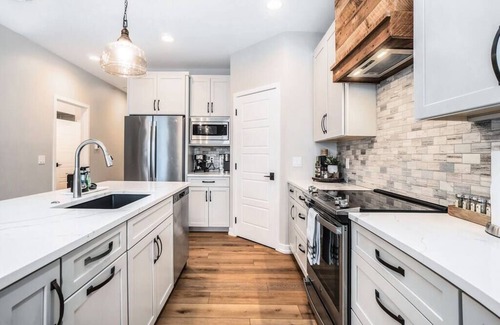 Holland Condo | Evelyn 202: Spacious Downtown Retreat with Private Deck & Balcony