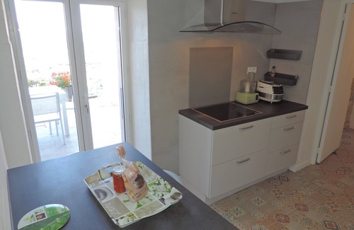 Patrimonio Apartment | EXCEPTIONAL VIEW OF VINEYARD AND SEA AIR CONDITIONED RENTAL