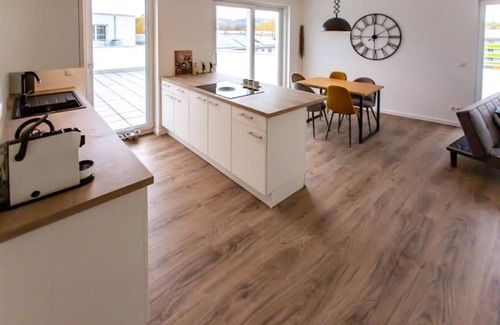 Mietersheim Apartment | Exclusive COZY 3-room penthouse with large roof terrace *near Europa Park*