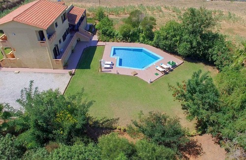 Maleme Villa | Exclusive Crete Villa | Villa Alexia | 4 Bedrooms | Large Lawned Gardens |.