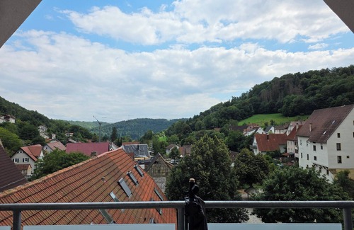 Rexingen Apartment | Exclusive penthouse in the forest village, whirlpool, great view & comfort