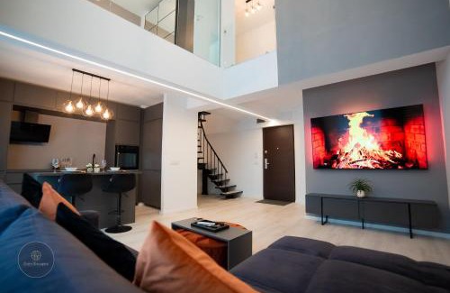 Sector 2 Apartment | Executive 1BR Duplex with Balcony & Parking in Pipera Business Area