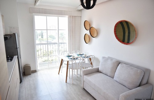 Cali Apartment | Exotic getaway with this brand new apartment with city and pool view