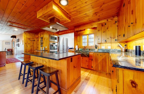 Waterville Valley House | Expansive home with game room, hot tub, firepit, & fireplace - walk to town