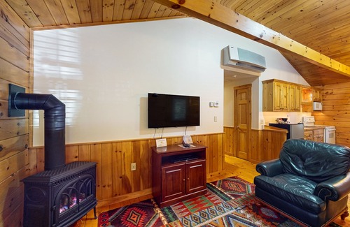 Northport Cabin | Explore the outdoors from this cozy cabin w/firepit, kitchen, and more