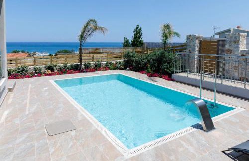 Kato Stalos Villa | Exquisite Crete Villa Villa Kleanthi 4 Bedroom Private Pool Panoramic Sea View Chania