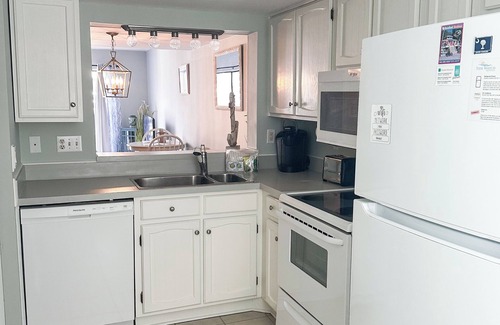 Oceanmarsh Subdivision Condo | F Building Ocean and Pool Views from Porch