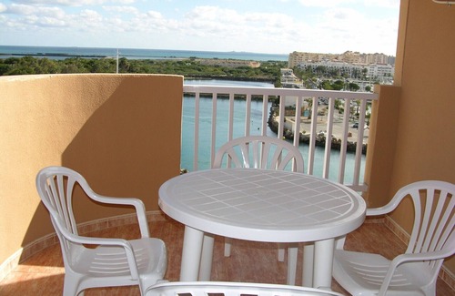 San Javier Apartment | Family 6th floor apartment, sea views, balcony, pool, free wifi