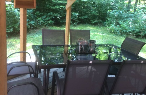 Bracebridge Cottage | Family cottage by river pet friendly sleeps 7, 3 waterfalls and hiking trails
