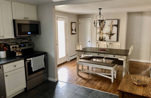 Lenox House | Family friendly house with two complete units, private deck and yard.