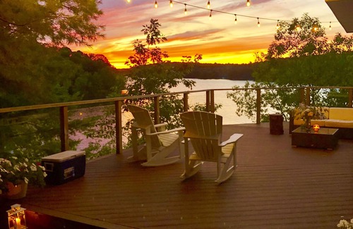 Windermere Cottage | Family Friendly Private Beach with Water Toys + Hot Tub with Stunning Lake Views