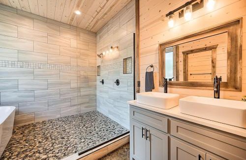 Hochatown Ski Chalet | Family Getaway, Hot Tub, Firepit!
