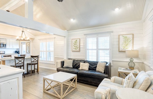 Folly Beach House | Family getaway with screened-in porch steps from surf and sun!