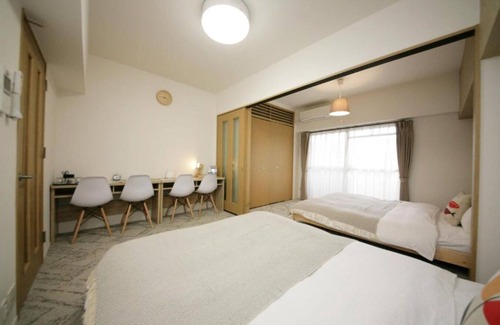 Chuo-ku Hotel | Family room 2 queen beds with kitchen Nonsmoking /Fukuoka Fukuoka