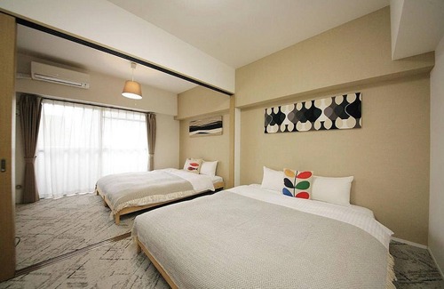 Chuo-ku Hotel | Family room 2 queen beds with kitchen Nonsmoking /Fukuoka Fukuoka