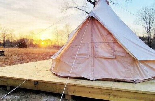 Double Springs RV Rental | Family tent in Bankhead Forest
