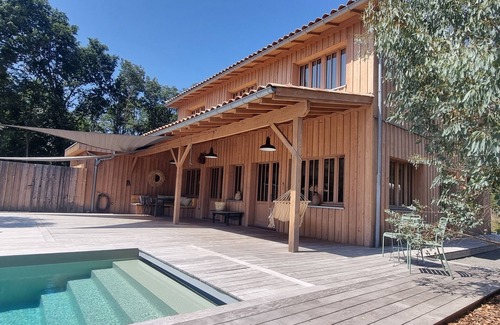 Saint-Julien-en-Born House | Family Wooden House 10min From Contis Plage