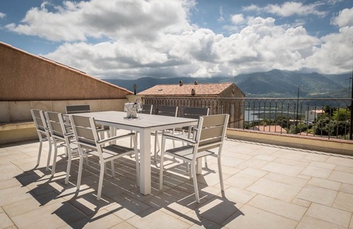 Santa-Reparata-di-Balagna Apartment | Fantastic apartment with sea view, pool and private terrace