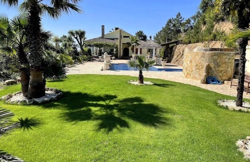 Lloret de Mar Villa | Fantastic villa/finca with pool landscape, sea view, palm garden on 5000 m²