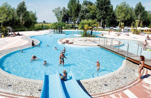 Porto Santa Margherita House | Feriendorf Laguna Village Mobilehome Happy Premium für 7 Personen