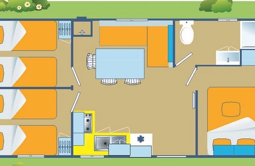 San Vincenzo House | Feriendorf Park Albatros - Mobilehome Happy Premium (2676)