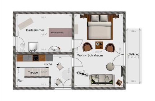 Bodenmais Apartment | Ferienhaus Bergwald