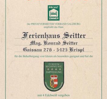 Krispl House | Ferienhaus Seitter