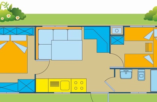 Orbetello House | Ferienpark Orbetello - Mobilehome Happy Standard