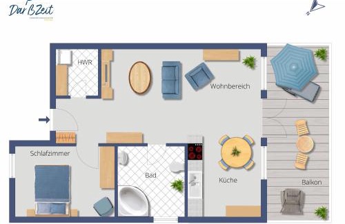 Born auf dem Darss House | Ferienwohnung Dünenrose