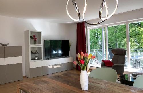 Bad Schachen Apartment | Ferienwohnung Seeglück- hochwertige Wohnung im Villenviertel mit Südbalkon