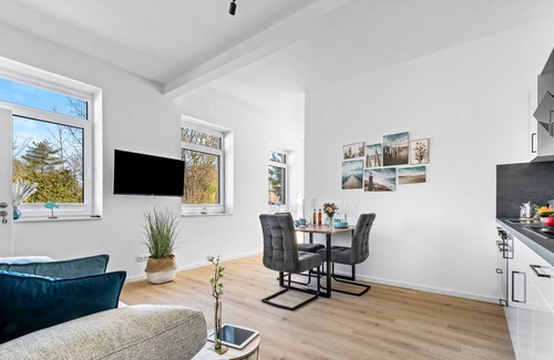 Gelting Apartment | Ferienwohnung Strandgut - Ostsee- und Strandnah, Terrasse, Duschbad, Modern