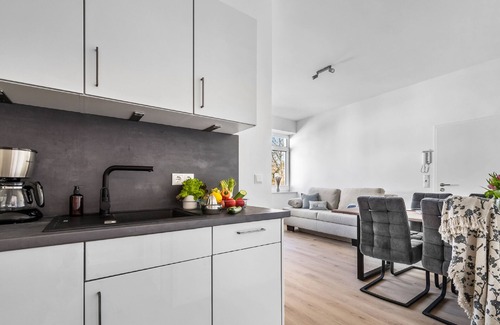 Gelting Apartment | Ferienwohnung Strandläufer - Stand- und Ostseenah, Duschbad, Modern, Terrasse