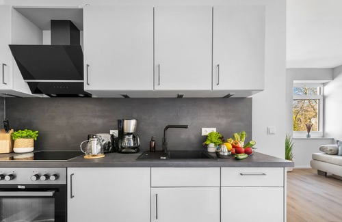 Gelting Apartment | Ferienwohnung Strandläufer - Stand- und Ostseenah, Duschbad, Modern, Terrasse