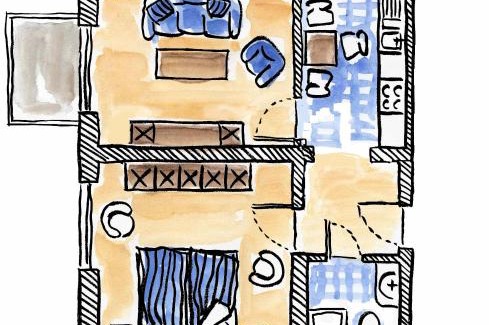 Ortsamt 2 Apartment | FeWo Windsbraut im Landhaus Immenbarg