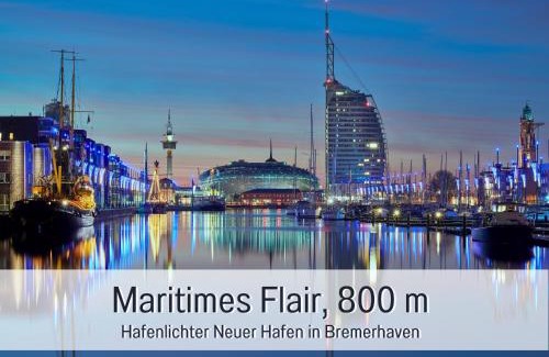 Nord-Mitte Apartment | Fewos-Bremerhaven, Ferienwohnung "Rutenberg" - moderne Stadtwohnung in Bremerhaven mit Homeoffice, Küche & WLAN - alles fußläufig erreichbar