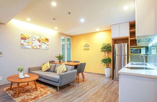 Hai Chau Apartment | Fhome 19th floor 2BR, spacious, center, Han River view and Bay view