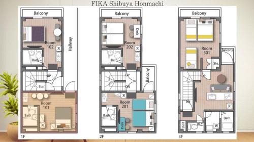 Honmachi Apartment | FIKA Shibuya Honmachi 101