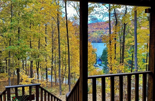 Pulteney Cabin | Finger Lakes Lodge overlooking Keuka Lake with 1st floor master bed & bath!